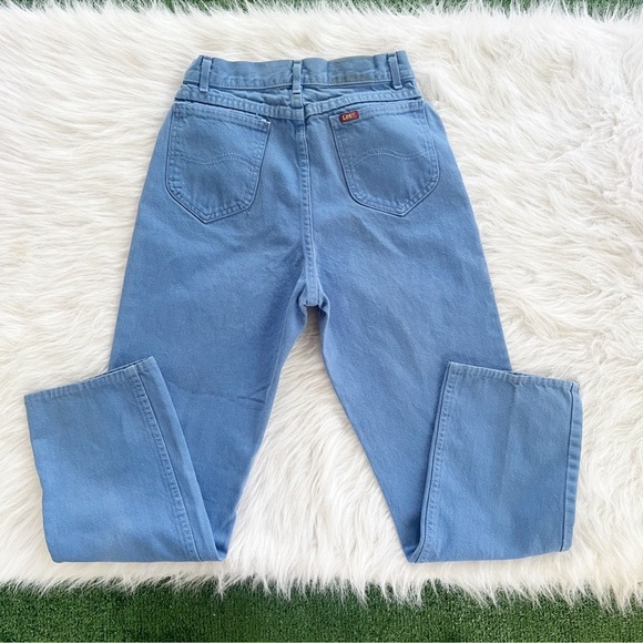 Lee Riders👖90’s Sky Blue High Waist Jeans Vintage Denim - Picture 3 of 12